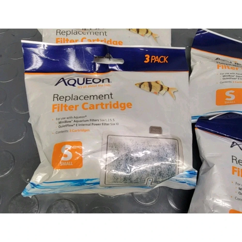 Aqueon QuietFlow Replacement Filter Cartridges, Small size (4pks)
